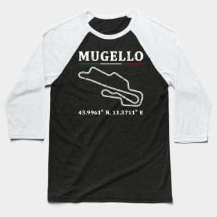 Mugello Racing Circuit Baseball T-Shirt